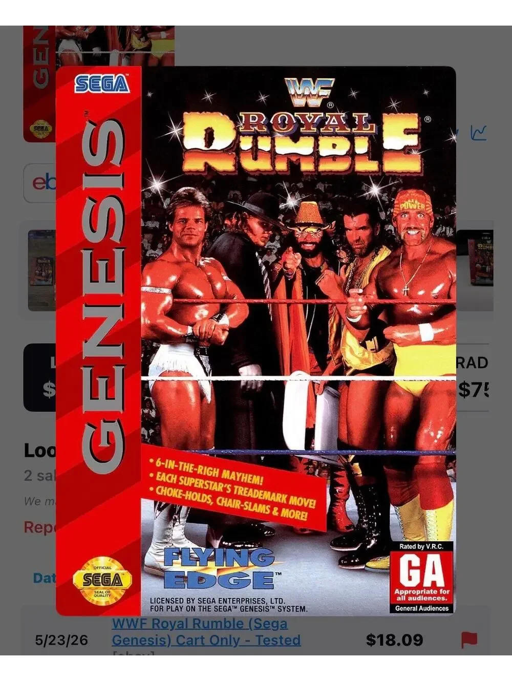 WWF Royal Rumble for Sega Genesis